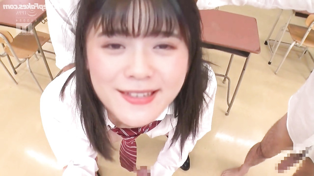 Sexy schoolgirl Risa Tsumugi 紡木 吏佐 fucked in her pussy ディープフェイク エロ