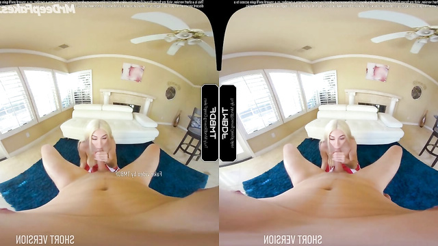 Ava Max VR deepfake porn scene of riding on big dick and sucking it