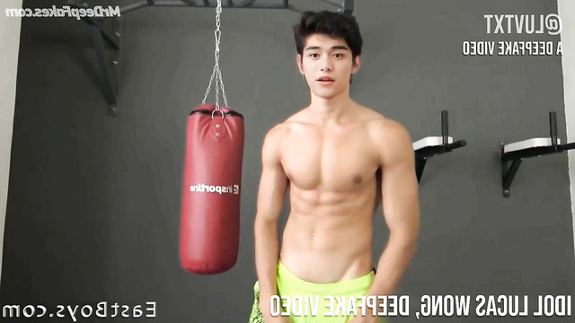 Lucas Wong/루카스 NCT/엔시티 shows his big dick and sexy body deepfake 딥페이크