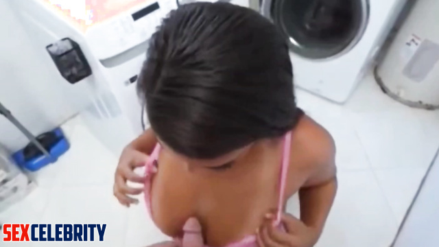 AI Pamela Silva Conde doing her laundry