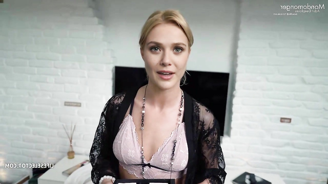 Elizabeth Olsen enjoying threesome - two girls one man (fake celebrity porn) [PREMIUM]