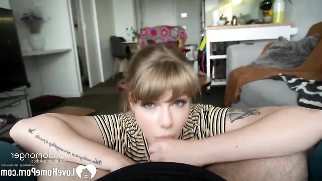 Taylor Swift gently sucks this hard cock showing her skills (deepfake) [PREMIUM]